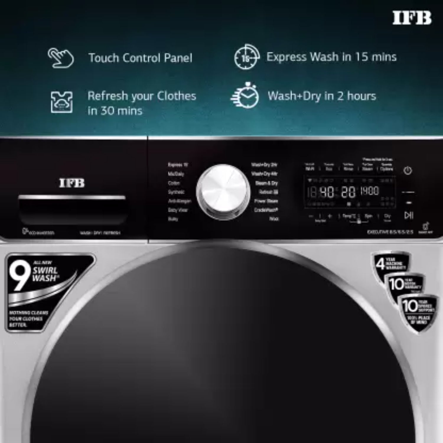 IFB 8.5/6.5 kg WD EXECUTIVE ZXS Washer Dryer Refresher