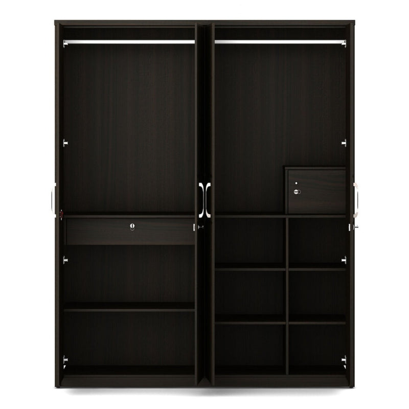 SPACEWOOD Verona 4 Door Wardrobe  Fumed Oak Finish