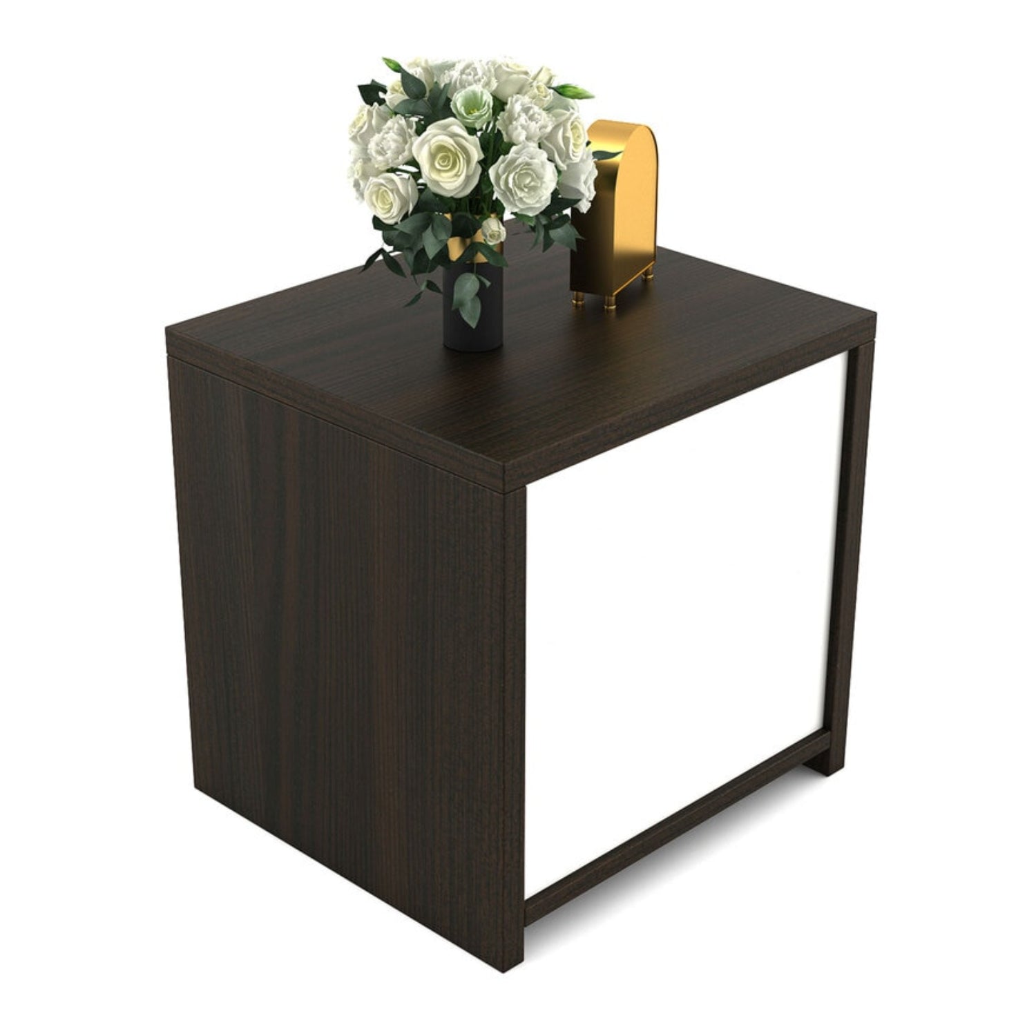 SPACEWOOD Verona Bedside Unit Fumed Oak