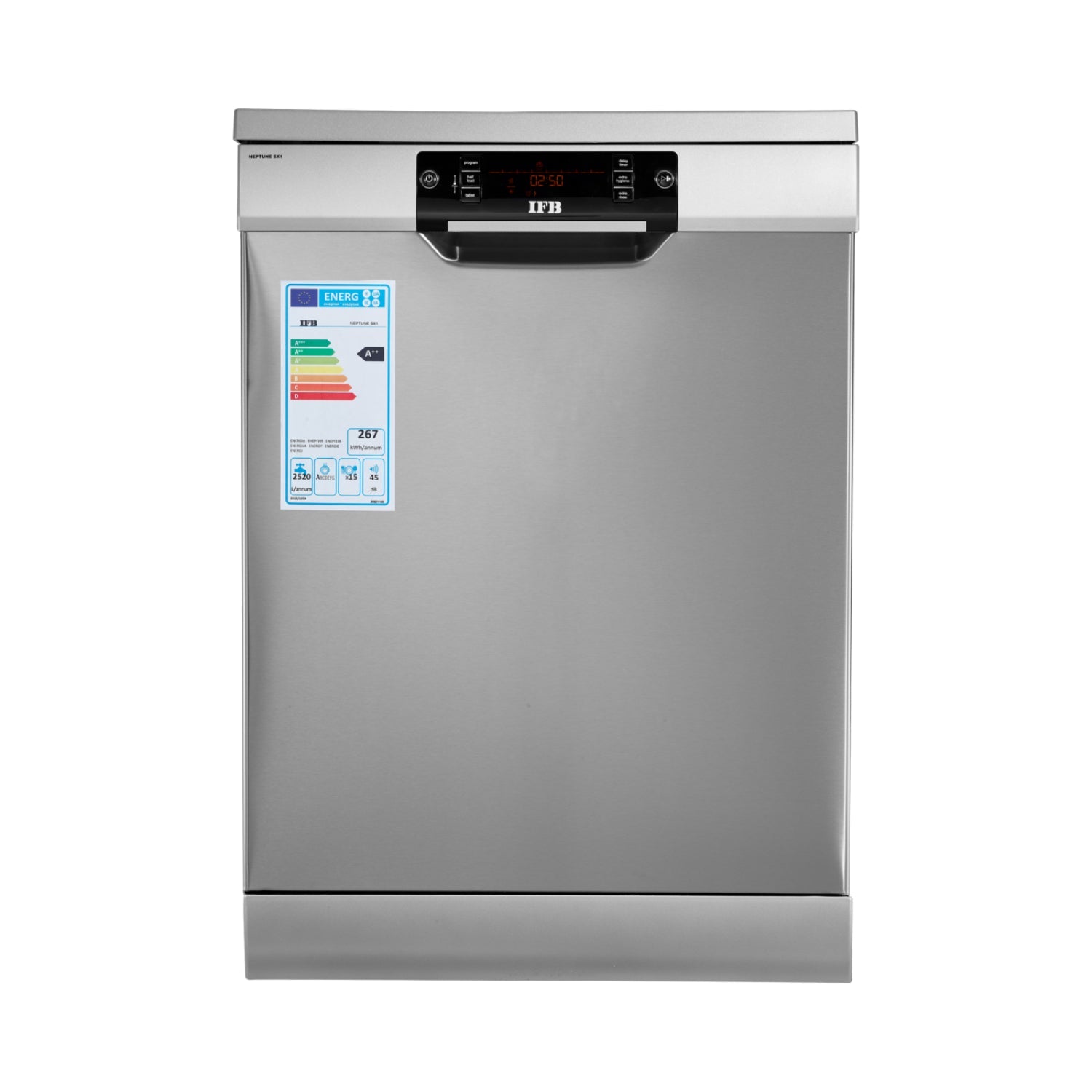 IFB Neptune SX1 Fully Automatic Front-load 15 Place Settings Dishwasher IFB
