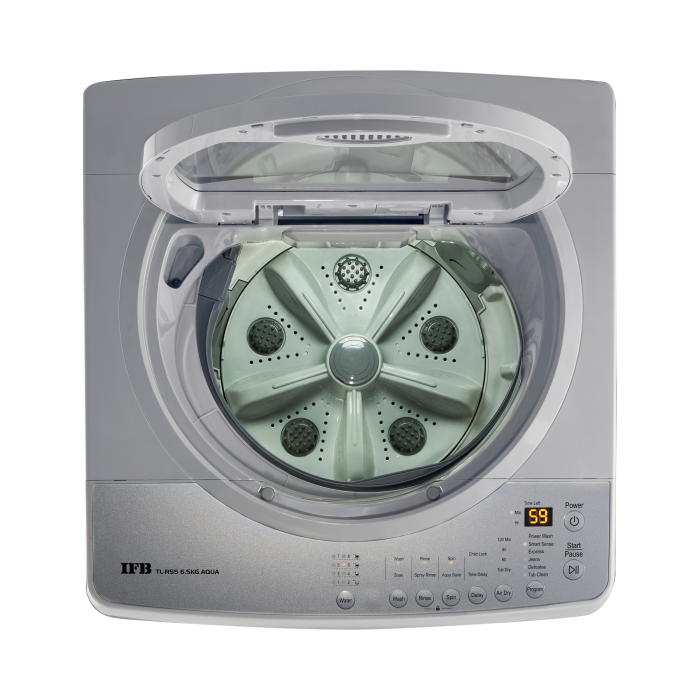 IFB TL RSS Aqua Light Grey Fully Automatic 6.5Kg Top Load Washing Machine
