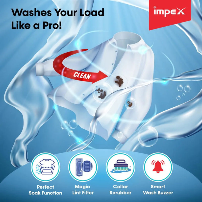 IMPEX WONDERA WIZ 75SABL Fully Automatic 7.5kg Washing Machine